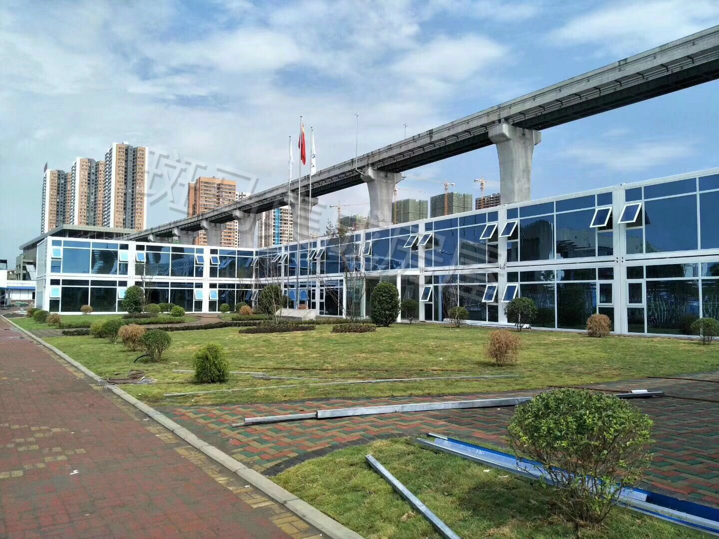 中国二冶长寿项目高端办公室活动板房